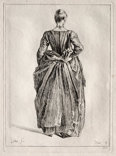 Study of a Woman from the Back by Pierre Charles Trémolière