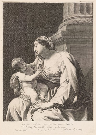 Virgin and Child by Pierre Daret