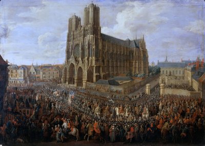 Cavalcade of Louis XV after his coronation by Pierre Denis II Martin