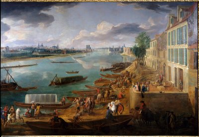 View of Paris, taken from the Quai de la Rapee in 1716 (detail). Painting by Pierre Denis Martin. Paris, Musee Carnavalet by Pierre Denis Martin