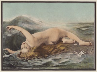 Undine playing with the waves by Pierre Dupuis