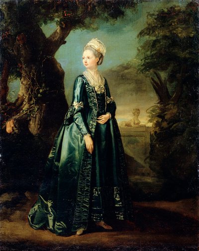 Lady in a Garden (Portrait of Grand Duchess Natalia) by Pierre Etienne Falconet