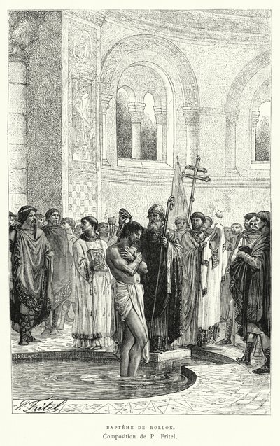 Baptism of Rollo by Pierre Fritel