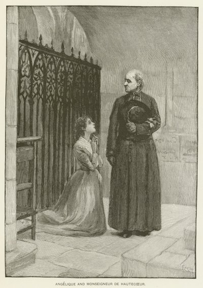 Angelique and Monseigneur de Hautecoeur by Pierre Georges Jeanniot