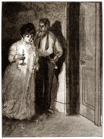 "Boule de Suif": Elisabeth Rousset refuses to sleep with Cornudet, early 20th century by Pierre Georges Jeanniot