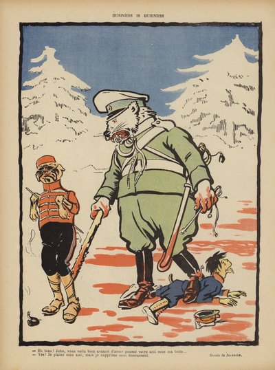Business is business (Illustration for Le Rire) by Pierre Georges Jeanniot