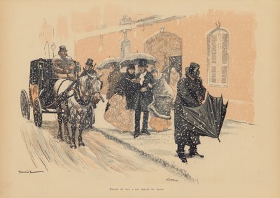 Parisians Leaving a Ball at Six O