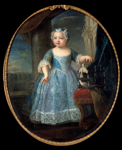 Portrait of Louise Marie of France, third daughter of Louis XV by Pierre Gobert