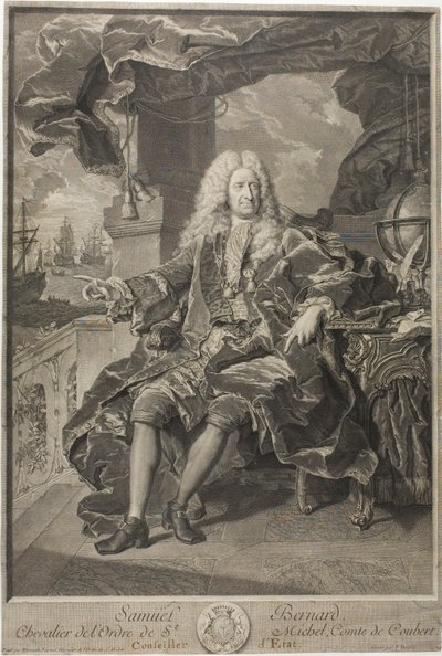 Portrait of Samuel Bernard, Counselor of State by Pierre Imbert Drevet