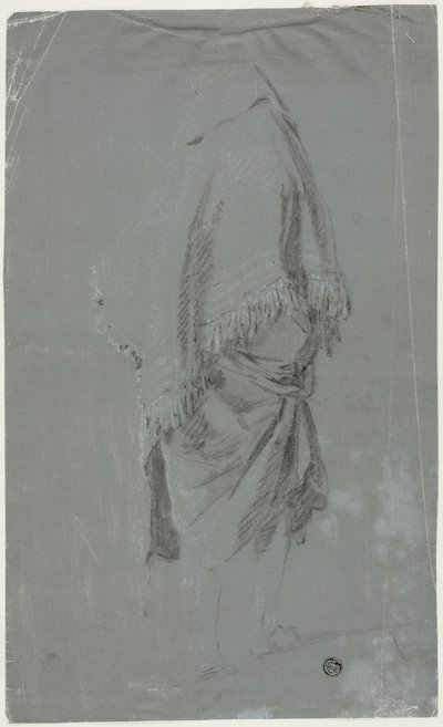 Shawled Woman Seen from the Back by Pierre Jacques Volaire