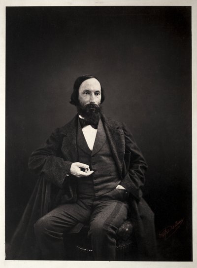 Auguste Vacquerie by Pierre Jean Delbarre