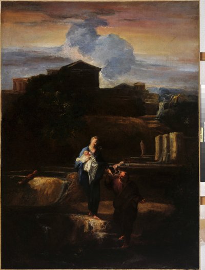 The Flight to Egypt by Pierre Louis Cretey or Cretet
