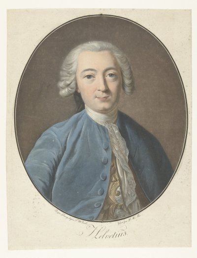 Portrait of Claude Adrien Helvétius Helvetius (title on object) Collection of Great Men (series title) by Pierre Michel Alix