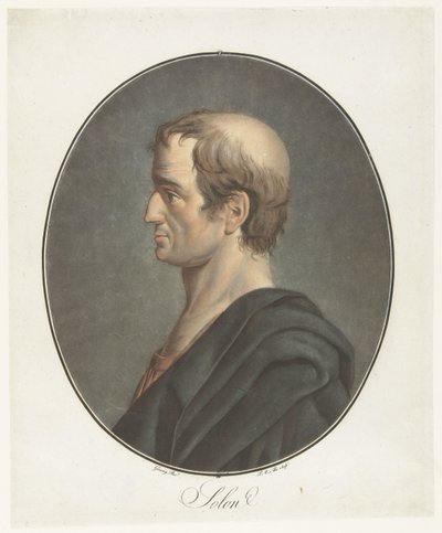 Portrait of Solon (series title: Collection des Grands Hommes) by Pierre Michel Alix