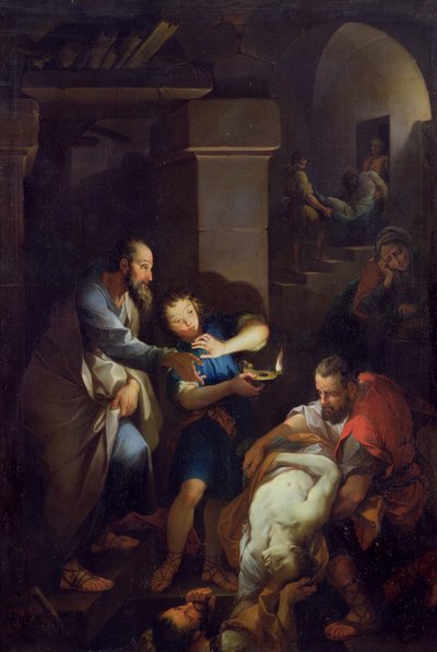 The burial of Tobit by his compatriots, 1733 by Pierre Parrocel