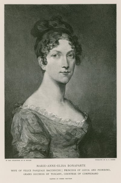 Elisa Bonaparte by Pierre Paul Prudhon
