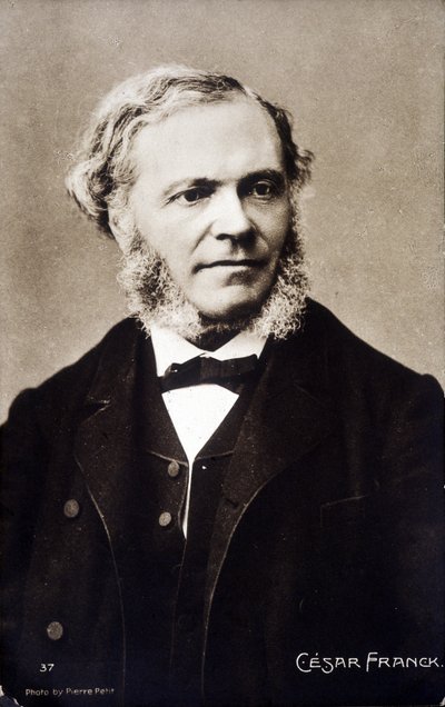 Portrait of César Franck, French composer and organist of Belgian origin (1822-1890) by Pierre Petit