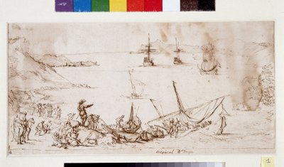 Boarding Troops in the Bay of the Ciotat by Pierre Puget