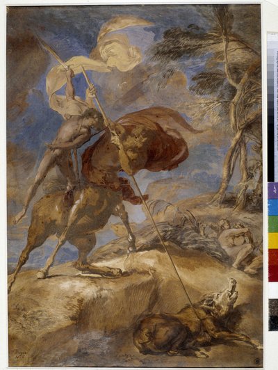 Sketch of Achilles Education by the Centaur Chiron by Pierre Puget