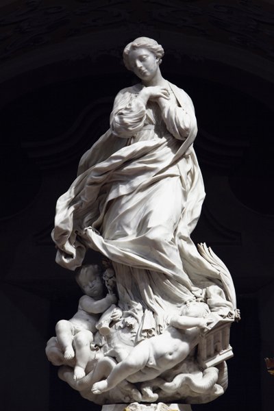 The Immaculate Conception, Santa Maria Immaculate placed on the altar of the scenographic chapel 1669-70 by Pierre Puget
