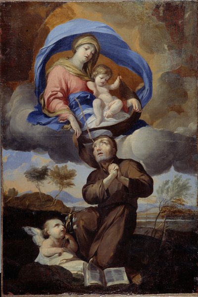 The Virgin Giving the Scapular to Saint Simon Stock by Pierre Puget