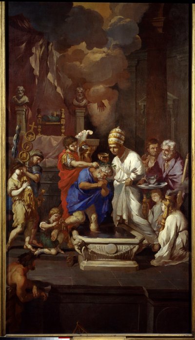 The baptism of Constantine by Pierre Puget