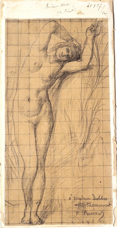 Study for the Figure of “La Saône” by Pierre Puvis de Chavannes