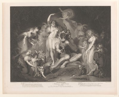 Titania and Bottom Surrounded by Figures (Shakespeare. A Midsummer Night