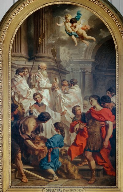 The Mass of Saint Basil and the Swooning of Emperor Valens by Pierre Subleyras
