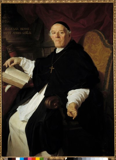 Portrait of Don Cesare Benvenuti (1669-1746), abbot general of the congregation of canons of Latran by Pierre Subleyras