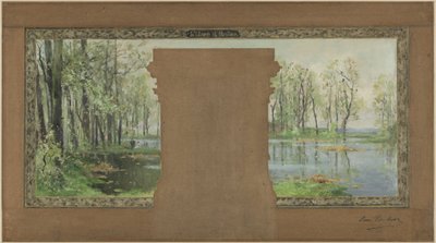 Sketch for Vanves Town Hall: The Ursine Pond by Pierre Vauthier
