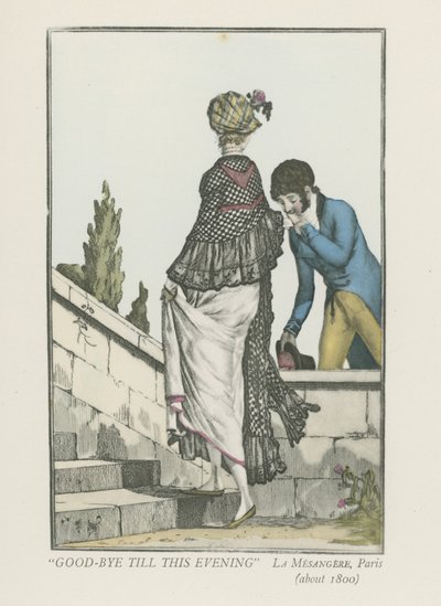 Good-Bye Till This Evening (about 1800) by Pierre de La Mesangere
