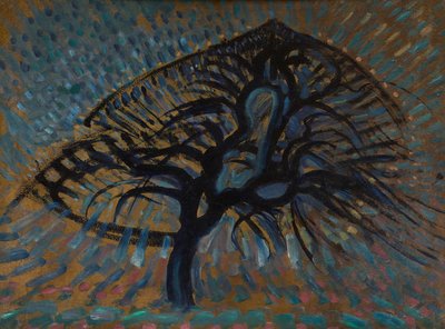 Apple Tree, Pointillist Version by Piet Mondrian