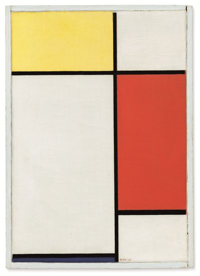 Composition: No. II, With Yellow, Red and Blue by Piet Mondrian