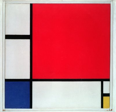Composition No II, in Red, Blue and Yellow by Piet Mondrian