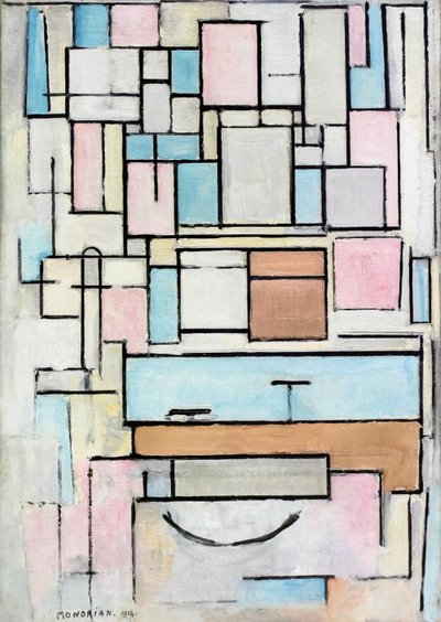 Composition with Color Planes: Façade by Piet Mondrian