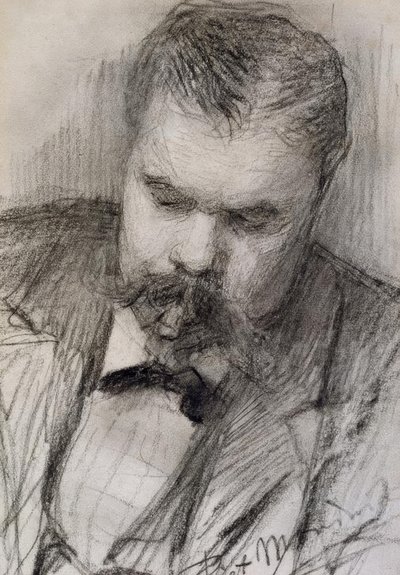 Portrait of Frits Mondrian, 1898 by Piet Mondrian