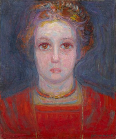 Portrait of a Girl in Red by Piet Mondrian