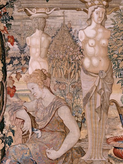 Vertumnus transformed into an old woman by Pieter (circle of) Coecke van Aelst