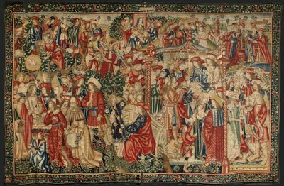 The parable of the laborers in the vineyard by Pieter (studio of) Coecke van Aelst