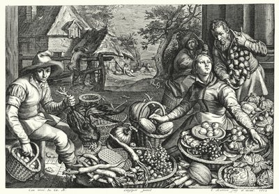 The Vegetable and Poultry Sellers by Pieter 150708 75 after Aertsen