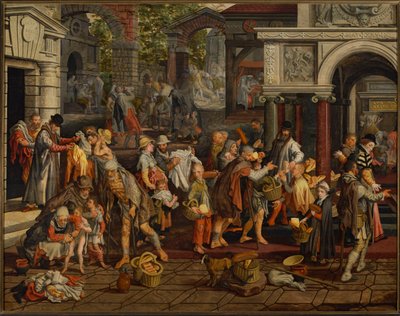 Christian Works of Mercy by Pieter Aertsen