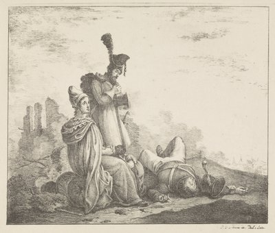 Mourning Group by Dead Soldier by Pieter Bartholomeusz. Barbiers