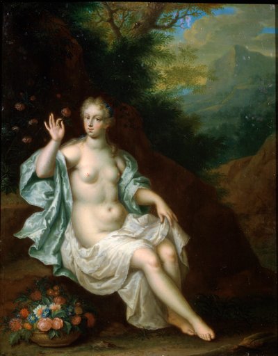Flora, Dutch Painting of 17th Century by Pieter Borm