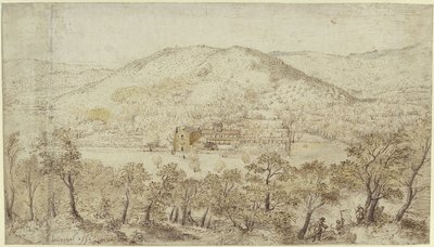 Southern Hilly Landscape with Convent Buildings by Pieter Brueghel the Elder