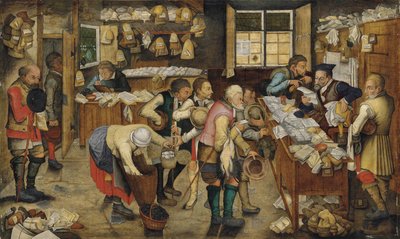 The Payment of the Tithes (The Country Lawyer) by Pieter Brueghel the Younger