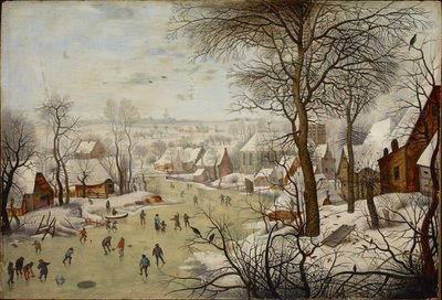 Winter Landscape with Bird Trap by Pieter Brueghel the Younger
