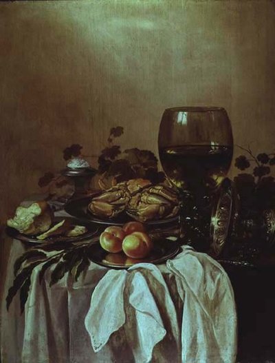 Still Life with a Crab by Pieter Claesz