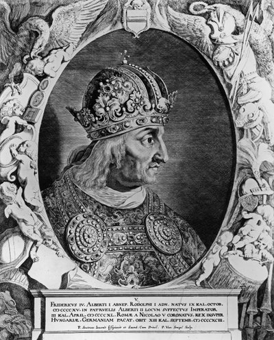 Portrait of Frederick IV, Holy Roman Emperor, engraved by Sompel, Pieter van by Pieter Claesz Soutman