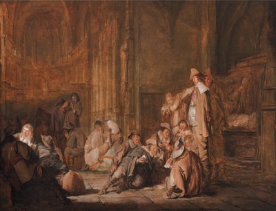 A Guardroom Scene in a Church by Pieter Codde